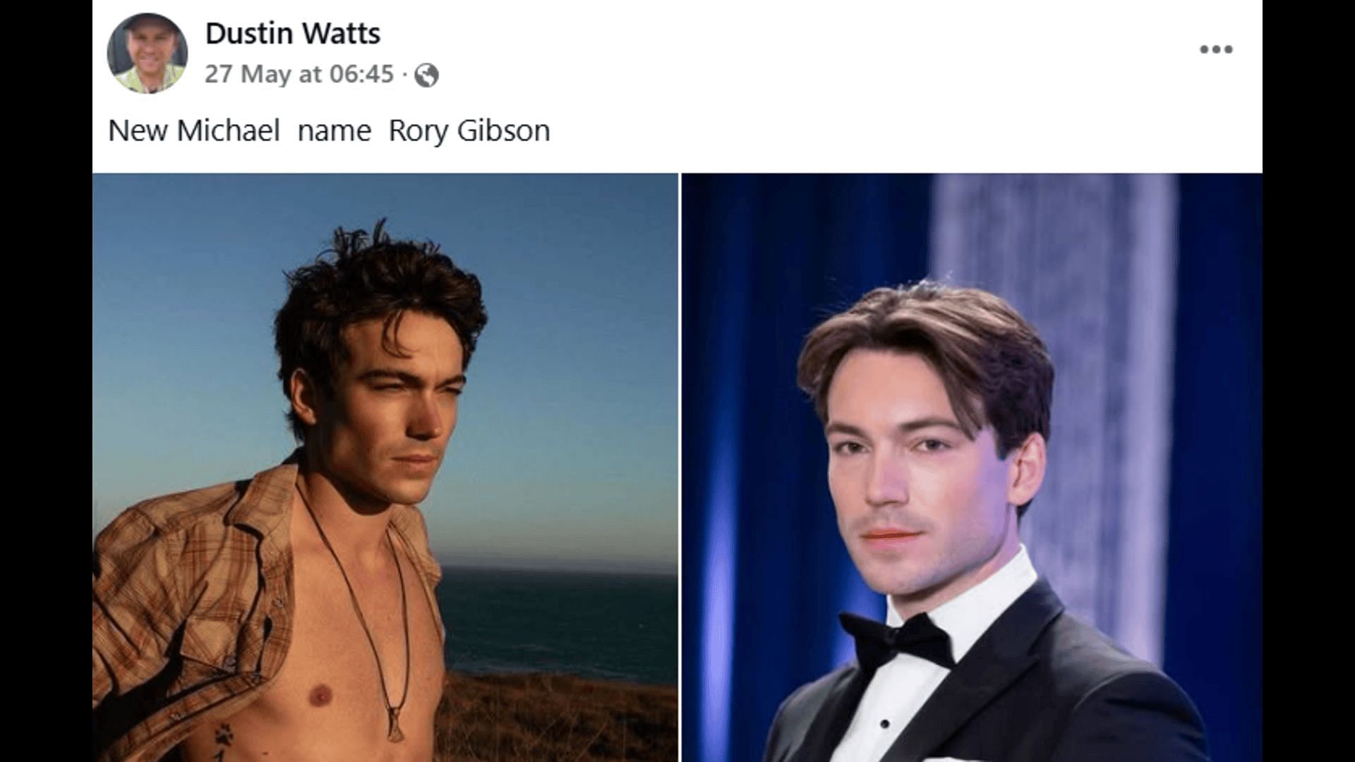 A Facebook post about the new Michael (Image via Facebook/ General Hospital Fans - Official)